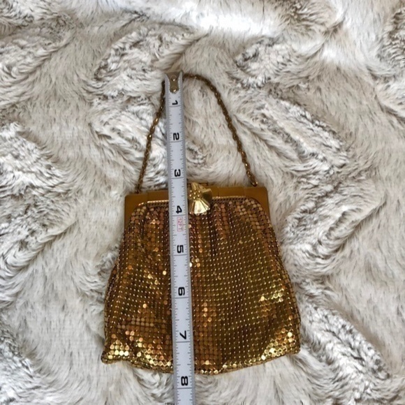 Whiting & Davis Gold Metal Mesh Handbag